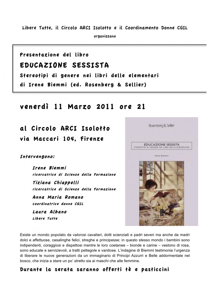 Locandina presentazione